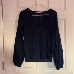 Abercrombie cutwork peasant top